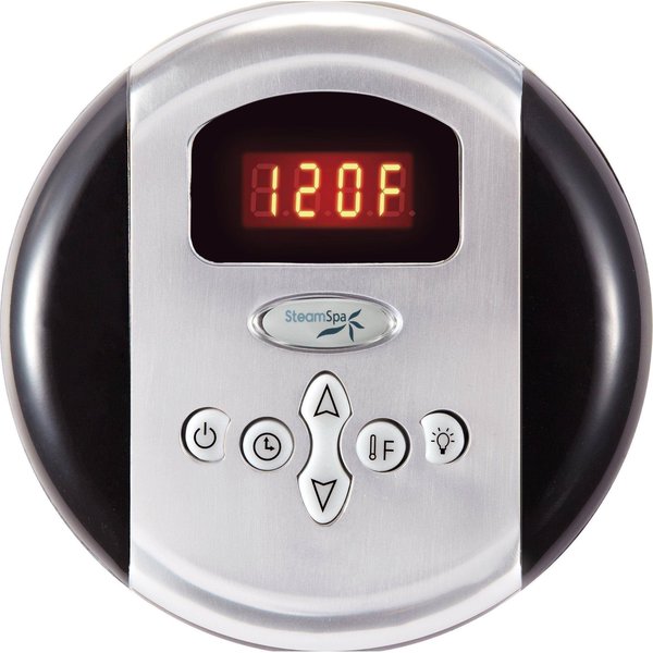 Steamspa Programmable Control Panel with Presets in Chrome G-SC-200-PC